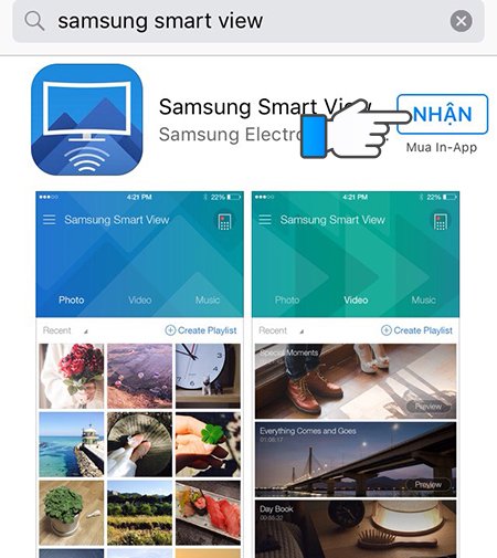 Các bước dùng iPhone điều khiển Smart TV Samsung